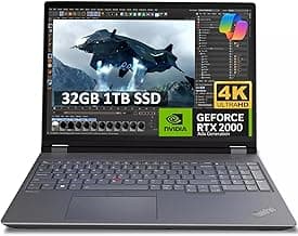 Lenovo ThinkPad P16 Gen 2 16" 4K UHD (3840 x 2400) Mobile Workstation (Intel 20-Core i7-14700HX, 32GB DDR5, 1TB SSD, NVIDIA RTX 2000 Ada) Laptop for Engineer, Designer, Architect, Win 11 Pro