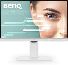 BenQ GW2786TC Office USB hub Monitor 27" 1080p | Coding Mode | IPS | Eye-Care Tech | Adaptive Brightness | Height Adjustable | White Monitor | Noice-Cancelling Mic | Daisy Chain | USB-C