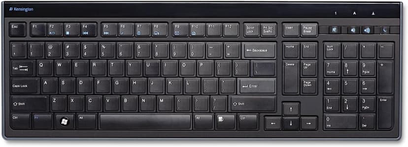 Kensington Slim Type Wired Keyboard (K72357USA),Black