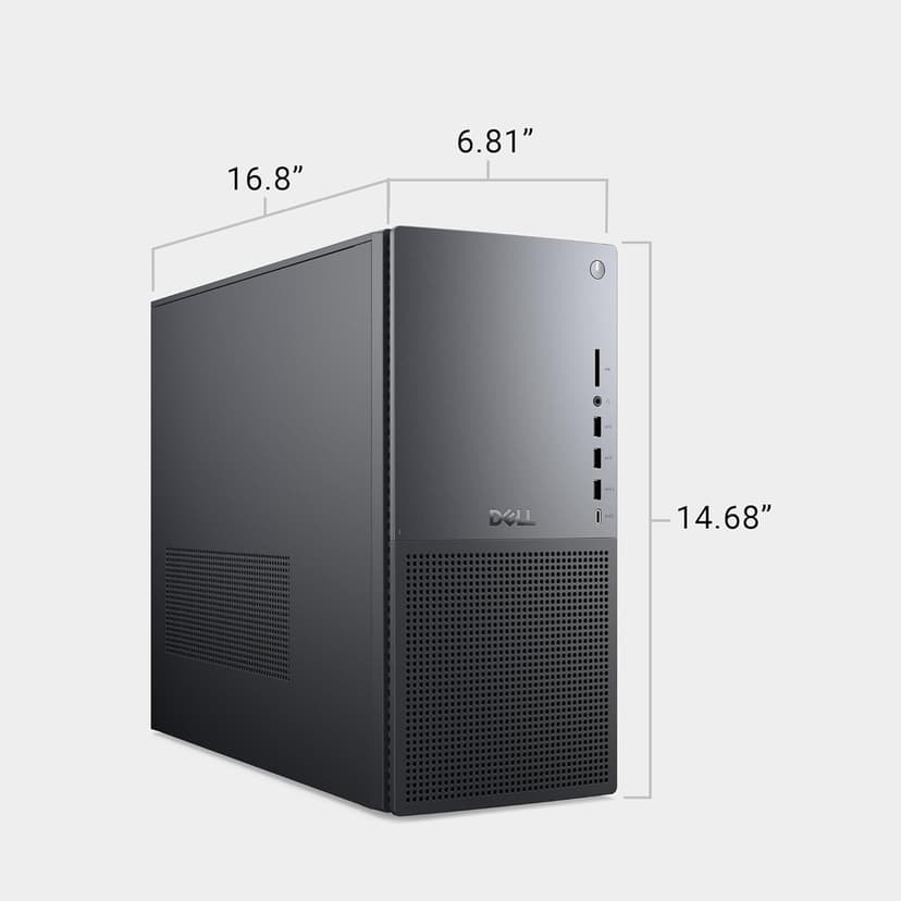 Dell Tower Plus EBT2250 Desktop - Intel Core Ultra 7 265, 1TB SSD, 32GB DDR5 RAM, Intel UHD, 1 Year Onsite Service & 6 Month Migrate, Windows 11 Home, 1-Year McAfee+Premium Protection - Black