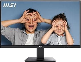 MSI PRO MP273U, IPS 3840 x 2160 (UHD) Computer Monitor, 4K, 60 Hz, Adaptive-Synch, HDMI, DisplayPort, 4ms (GTG), Black