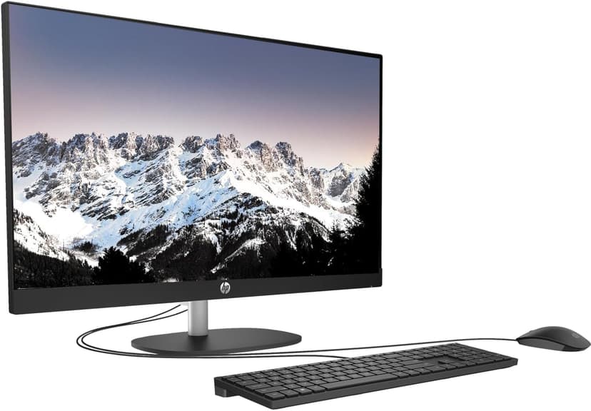 HP Business 27" 13th i7 All in One Desktop Computer, FHD Display, 32GB RAM, 1TB SSD, IR Camera, RJ-45, Wi-Fi 6, Wired KB & Mouse, Windows 11 Pro, Black, with Adata 512 External SSD Bundle