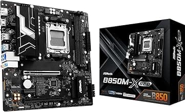ASRock B850M-X R2.0 AM5 Micro-ATX Motherboard: AMD Ryzen 9000/8000/7000 Ready | DDR5 8200+ OC | PCIe 5.0 M.2 | 2.5G LAN | USB 3.2 Type-C | HDMI/DP