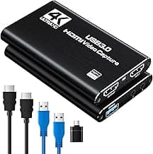 Newhope HDMI Capture Card for Streaming, Full HD 1080P 60FPS Capture USB 3.0 Game Audio Video Capture Card,for Streaming Camera/Xbox/PS4/PS5/Switch/PC