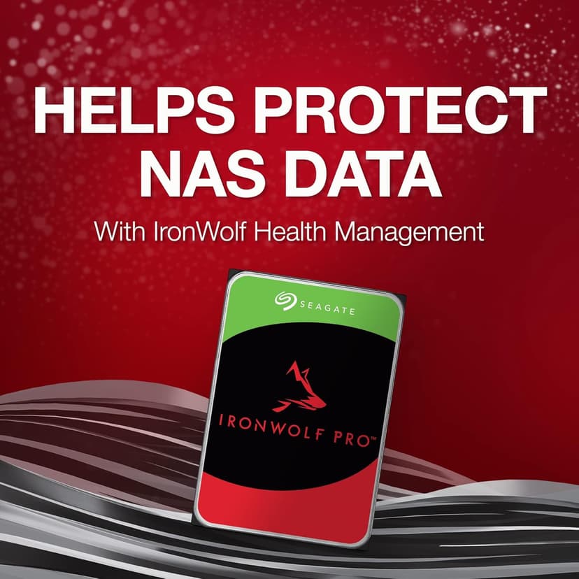 Seagate IronWolf Pro, 16 TB, Enterprise NAS Internal HDD –CMR 3.5 Inch, SATA 6 Gb/s, 7,200 RPM, 256 MB Cache for RAID Network Attached Storage (ST16000NT001)