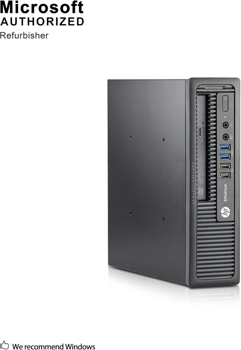 HP EliteDesk 800 G1 USFF Desktop PC - Intel Core i5-4570S 2.9GHz 8GB 500GB HDD DVDRW Windows 10 Professional (Renewed)