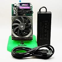 Bitcoins Miner NerdQaxe++ 4.8TH/s ASIC Miner & Crypto Miner - Solo Miner for BTC, 2.4Gwifi Open-Source,SHA-256, Low Power 98W, Silent Home Mining with Bitaxe Miner Technology (Green)