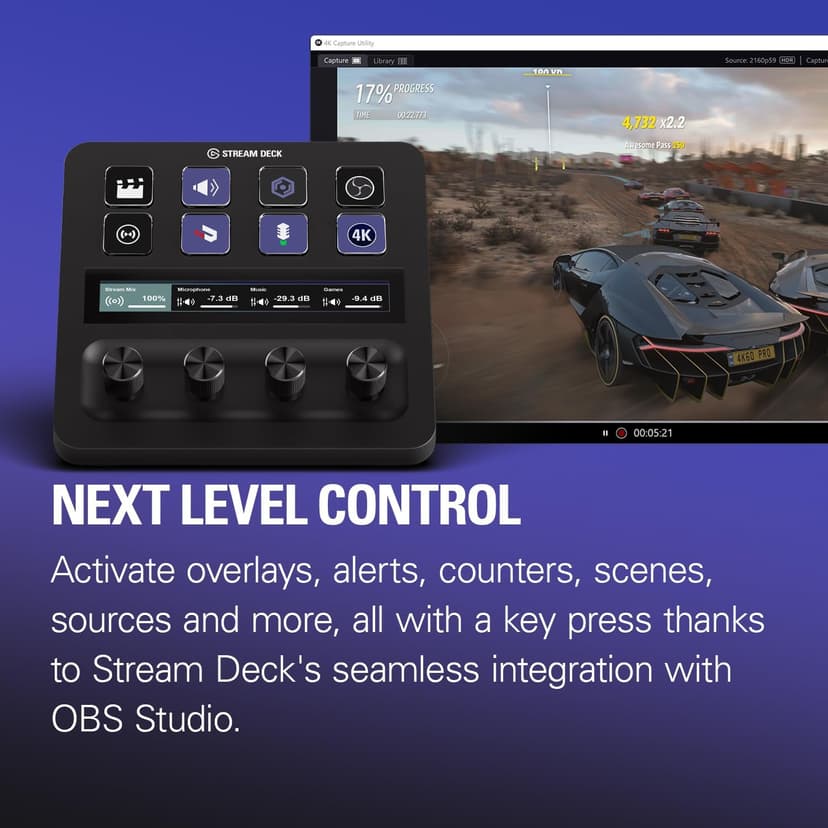 Elgato 4K Pro, Internal Capture Card: 8K60 Passthrough/4K60 HDR10 with Ultra-Low Latency on PS5 Pro, Xbox Series S, Nintendo Switch 2, for Streaming & Recording, Works with PC and Dual PC Setups