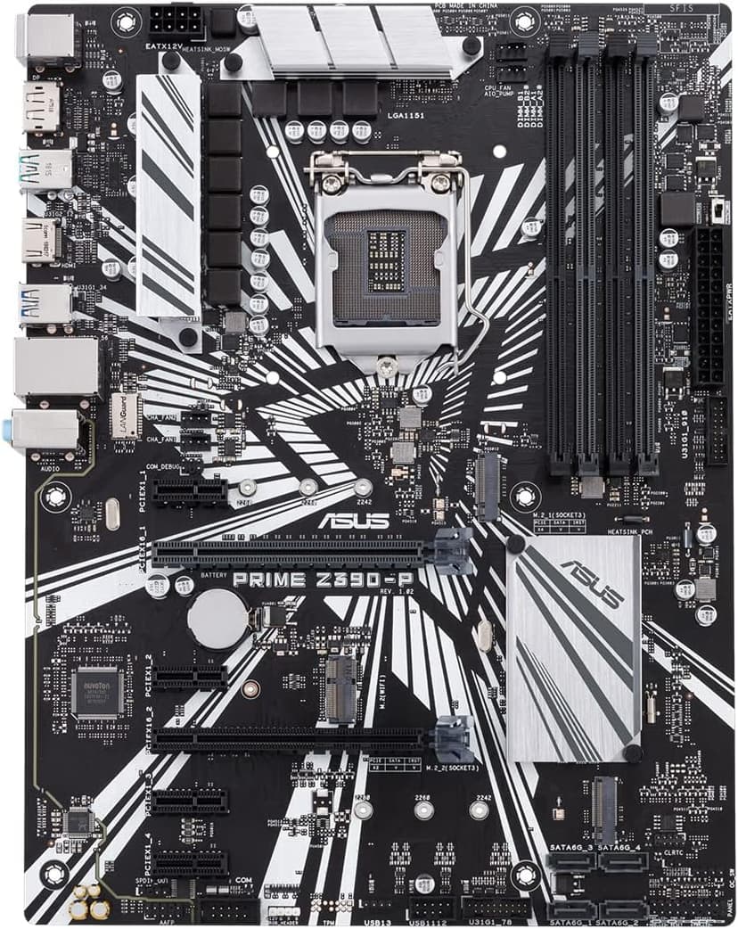 ASUS Prime Z390-P LGA1151 (Intel 8th and 9th Gen) ATX Motherboard for Cryptocurrency Mining(BTC) with Above 4G Decoding, 6xPCIe Slot and USB 3.1 Gen2