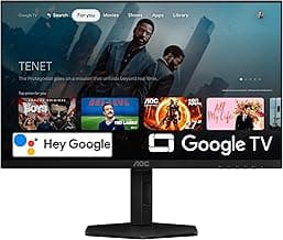 AOC Gaming Q27G4XY 27" Smart Gaming Monitor - QHD 2560x1440, 180Hz, VA Panel, Google Smart OS, USB-C 65W PD, AMD FreeSync, G-SYNC Compatible, Built in Speakers