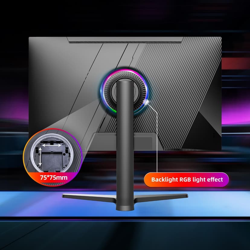 32 Inch 4K 144Hz Gaming Monitor, UHD Fast IPS Panel, 1ms GTG, sRGB 120%, Freesync & G-Sync, DisplayPort, HDMI 2.1, Built-in Dual Speakers, Support PS5 120Hz VRR, VESA, Height/Vertical Adjustment