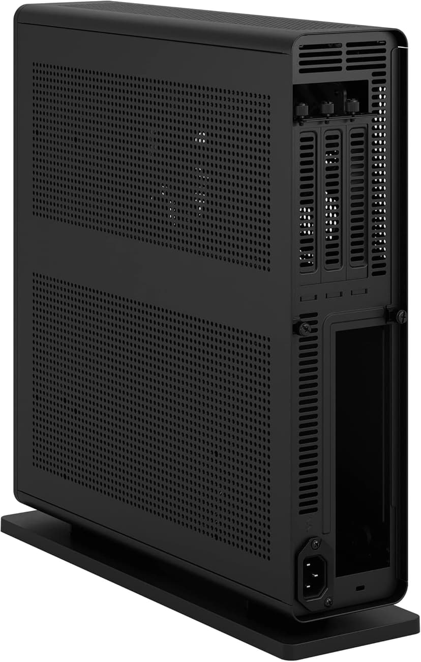 Fractal Design Ridge Black - PCIe 4.0 Riser Card Included - 2X 140mm PWM Aspect Fans Included - Type C USB - m-ITX PC Gaming Case