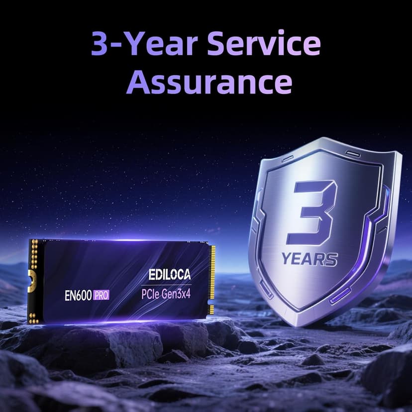 EN600 PRO SSD 256GB PCIe 3.0 Gen 3x4, NVMe M.2 2280, Up to 2800MB/s, Internal Solid State Drive, SLC Cache 3D NAND TLC, Graphene Cooling Sticker, Storage for PC, Desktop and Laptops