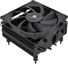 Thermalright AXP90-X53 Black Low Profile ITX CPU Air Cooler, 53mm Height, TL-9015B Slim PWM Fan ITX CPU Heatsink Cooler, AGHP Technology, for AM4/ AM5/Intel 1700/1150/1151/1200/1851(Black)