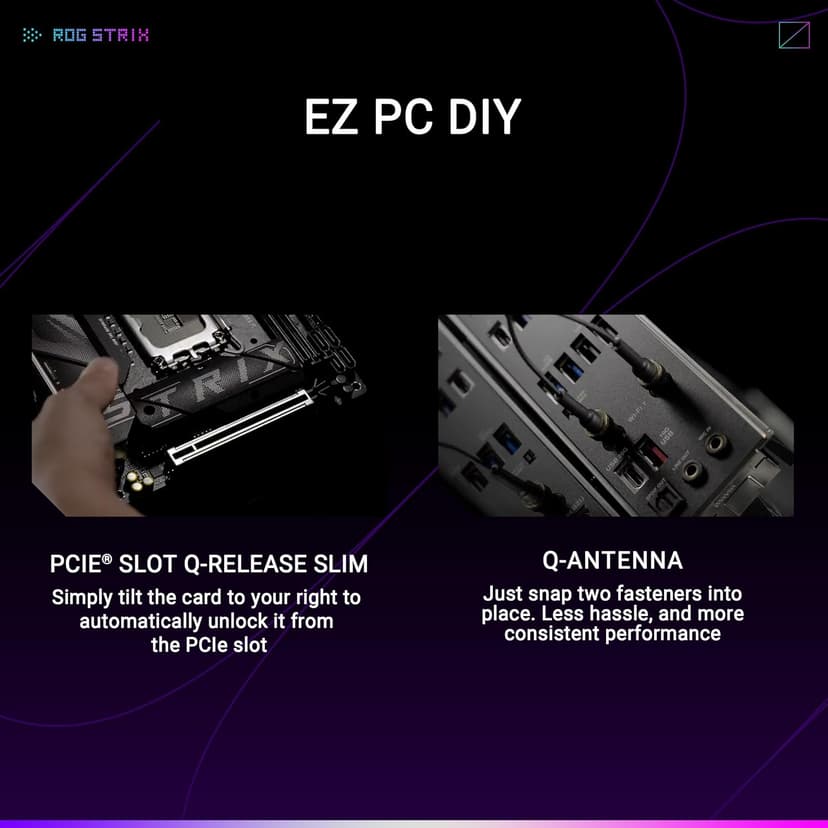 ASUS ROG STRIX B860-I GAMING WIFI B860 LGA 1851 mITX Mini-ITX motherboard, Intel® Core™ Ultra Series 2 Ready, Advanced AI ready, 10+1+2+1 stage, DDR5, 2.5G LAN, WiFi7, M.2, Thunderbolt™ 4, USB Type-C®