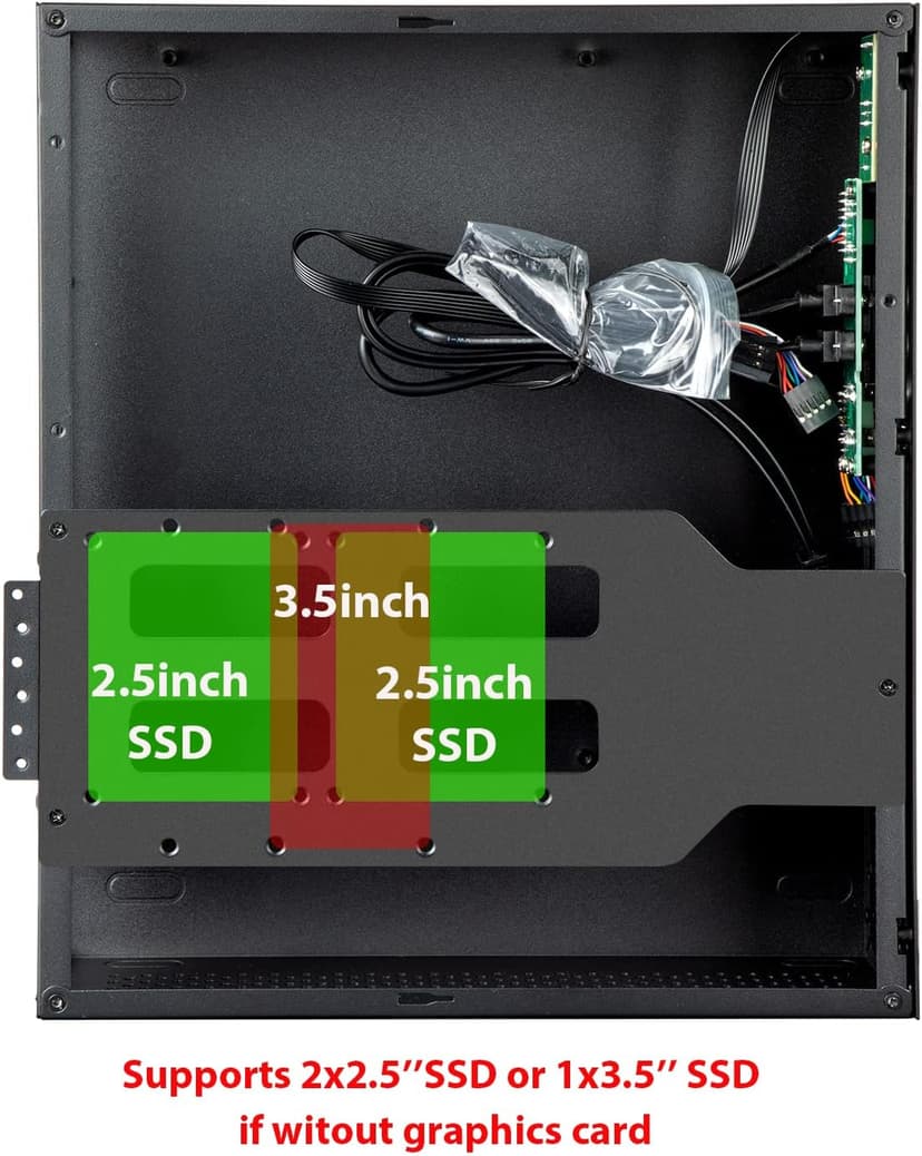 Micro ATX Case PC Case: MATX Case DTX Mini PC ITX Desktop Computer Case Support Micro ATX MATX DTX ITX Mini PC