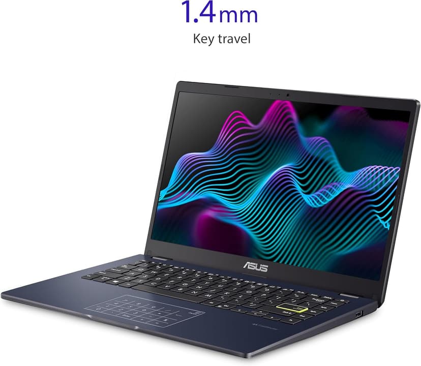 ASUS Vivobook Go 14 L410 Ultra Thin Laptop, 14â€ FHD Display, Intel Celeron N4020 Processor, 4GB RAM, 64GB eMMC, NumberPad, Windows 11 Home in S Mode, 1 Year Microsoft 365, Star Black, L410MA-AH02
