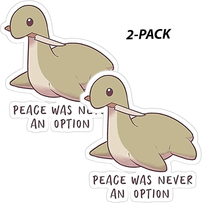 2-Pack Meme Nessy Nessie Apex Legends Knife Sticker Decal Vinyl - 4 Inches - for Car Truck SUV Van Window Bumper Wall Laptop Tablet Cup Tumbler and Any Smooth Surface