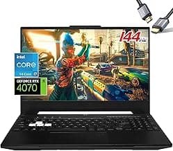 ASUS TUF F15 Gaming Laptop RTX 4070 - Intel Core i7-13620H - 15.6 FHD IPS Display - RGB BacklitRGB Backlit Keyboard - 64GB DDR5 RAM - 4TB PCIe SSD - Windows 11 - Thunderbolt4 - HDMI Cable
