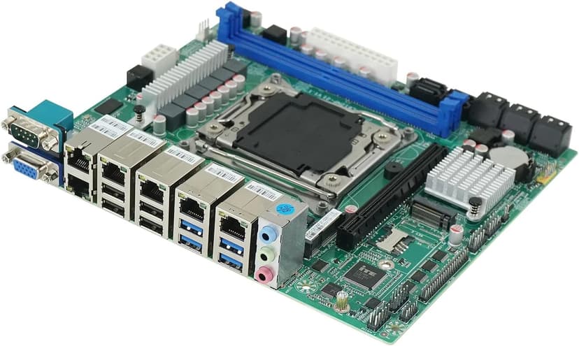 X99 NAS Motherboard Slot 10xSATA 1*M.2_ NVME PCIE ×1 LGA2011-3 for NAS Router Sever 6x2.5GbE I226 DDR4 RAM Memory