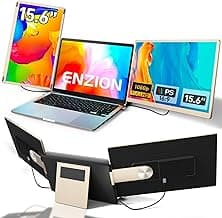 Laptop Screen Extender,Upgraded 15.6" Portable Monitor,FHD 1080P Triple Laptop Screen Extender,Detachable Dual Monitor for 13”-17” Laptops,Plug & Play,Compatible with Mac/Wins/Chrome/Dex