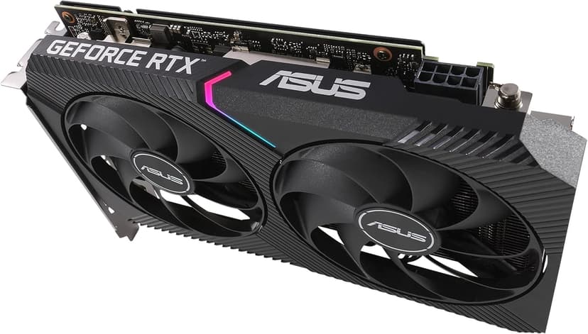 ASUS Dual NVIDIA GeForce RTX 3060 V2 12GB GDDR6 Gaming Graphics Card (PCIe 4.0, 12GB GDDR6 Memory, HDMI 2.1, DisplayPort 1.4a, 2-Slot Design, Axial-tech Fan Design, 0dB Technology)