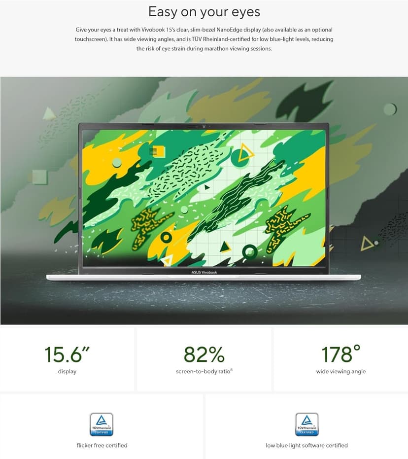 ASUS Vivobook 14" FHD Slim Laptop, Latest 10Cores i5-1334U, Intel UHD Graphics, USB C, Webcam, 2025 Model, Win11 (R7 7730U)