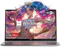 AMD Laptop,15.6'' FHD Display Laptop with AMD Ryzen 7 5000 Series(8C/16T,Up to 4.3Hz), 16GB DDR4x2 512GB SSD Notebook Computer with Numeric Keyboard, WIFI6
