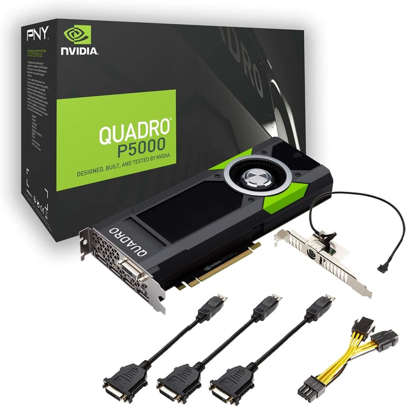 PNY NVIDIA Quadro P5000 16 GB VR Ready Graphics Card - Black