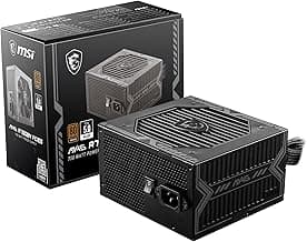 MSI MAG A750BN PCIE 5 Gaming Power Supply - PCIE 5.1 Ready - 80 Plus BronzeCertified 750w - Compact Size - ATX PSU