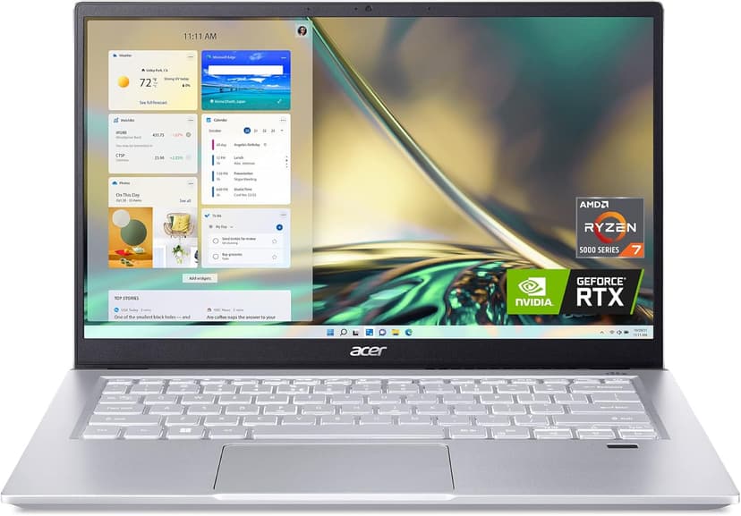 Acer Swift X SFX14-42G-R607 Creator Laptop | 14" Full HD 100% sRGB | AMD Ryzen 7 5825U | NVIDIA RTX 3050 Ti Laptop GPU | 16GB LPDDR4X | 512GB SSD | Wi-Fi 6 | Backlit KB | Windows 11, Gray