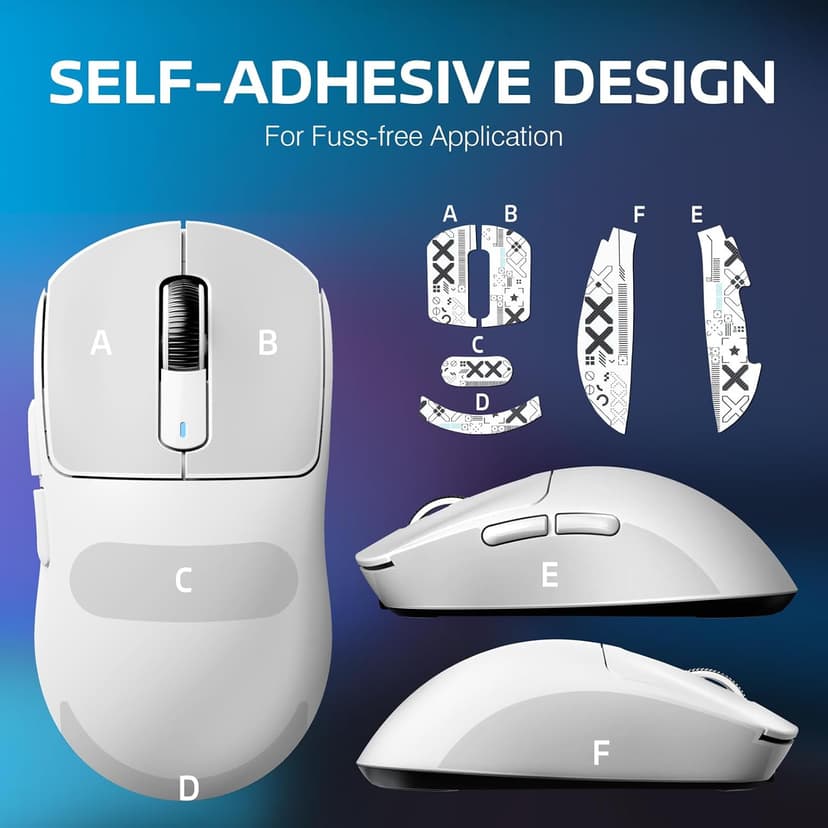 ATTACK SHARK X3 Lightweight Wireless Gaming Mouse, 49g Tri-Mode Bluetooth/2.4G/USB-C Wired Mouse, PAW3395 26K DPI Sensor, 200h Battery Life, Programmable Buttons, Griptape for PC/Laptop/Mac