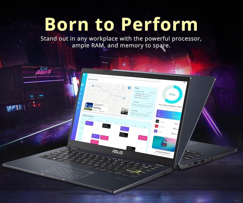 ASUS Vivobook Go 14” FHD Laptop, Intel Celeron N4500, 1-Year of Microsoft 365, Wi-Fi 5, USB Type-C, 10Hrs Battery Life, Windows 11 Home in S Mode, w/HDMI (4GB RAM | 128GB Storage)