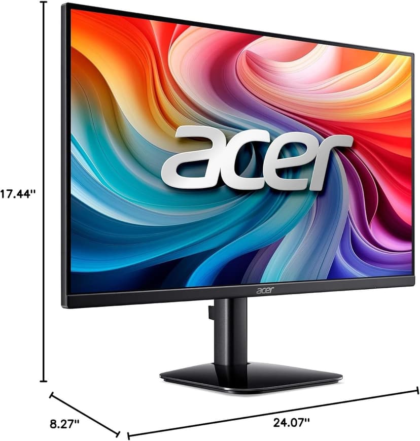 acer KB272 G0bi 27" IPS Full HD (1920 x 1080) Gaming Office Monitor | Adaptive-Sync Support (FreeSync Compatible) | Up to 120Hz Refresh | 1ms (VRB) | sRGB 99% | Tilt | HDMI & VGA Ports