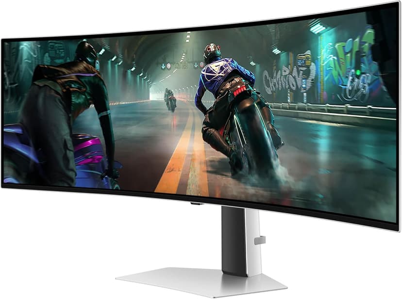Samsung 49" Odyssey OLED G9 (G91SD) Dual QHD QD-OLED G-Sync Compatible Curved Gaming Monitor, 144Hz, 0.03ms, AMD FreeSync Premium Pro, Ergonomic Stand, 3 Year Warranty, LS49DG910SNXZA, 2024