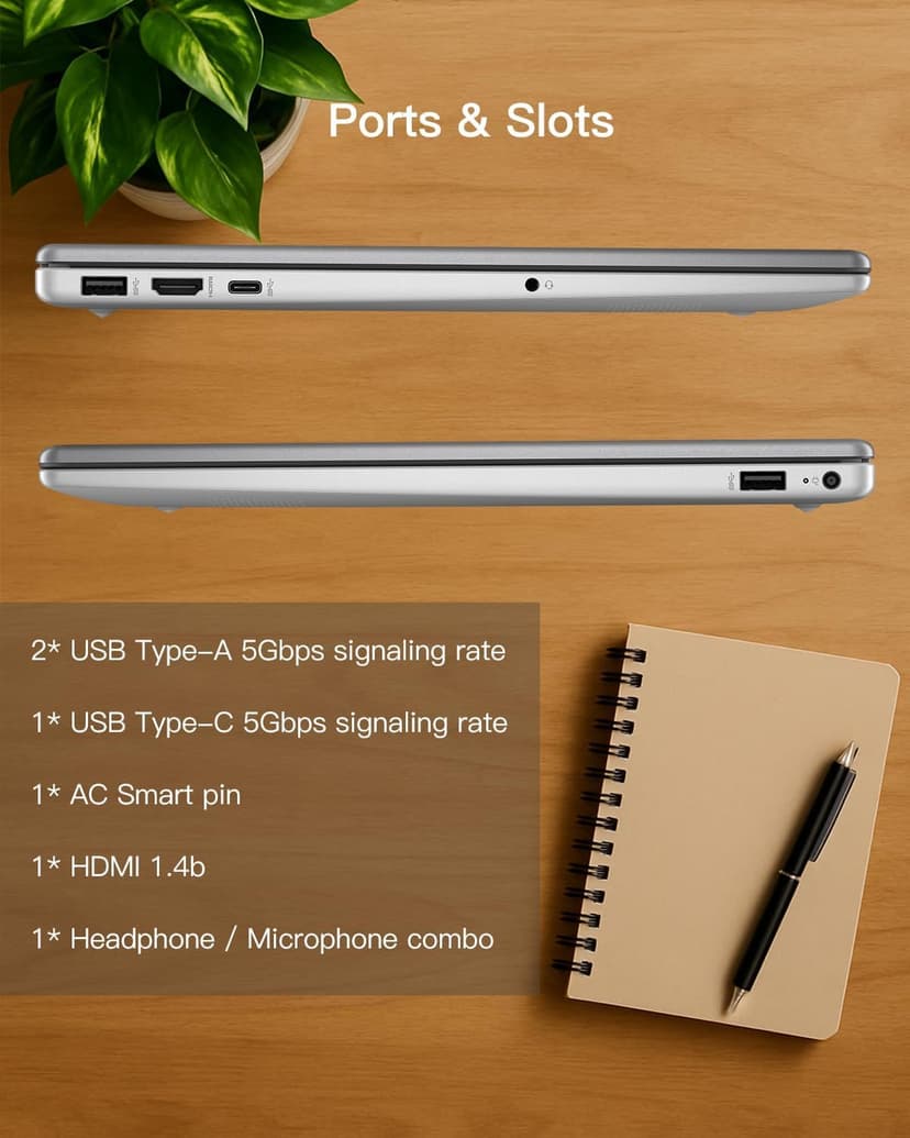 HP 255-G10 Business Laptop Computer - w/Office Lifetime • 15.6" Full HD • Ryzen 3 7330U (up to 4.3 GHz) • Wi-Fi 6 -Windows 11 Pro, for Person Use or Work, Silver(64GB RAM, 2TB SSD)