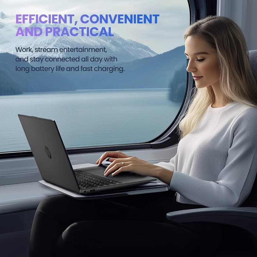 HP 15 Laptop for Home or Work, Windows 11 Pro with Microsoft Office 365, 15.6" FHD LED Display, 16GB RAM, 1TB SSD, Copilot AI-Ready, AMD Powerful Processor, Ethernet Port, SD Card Reader, WOWPC USB