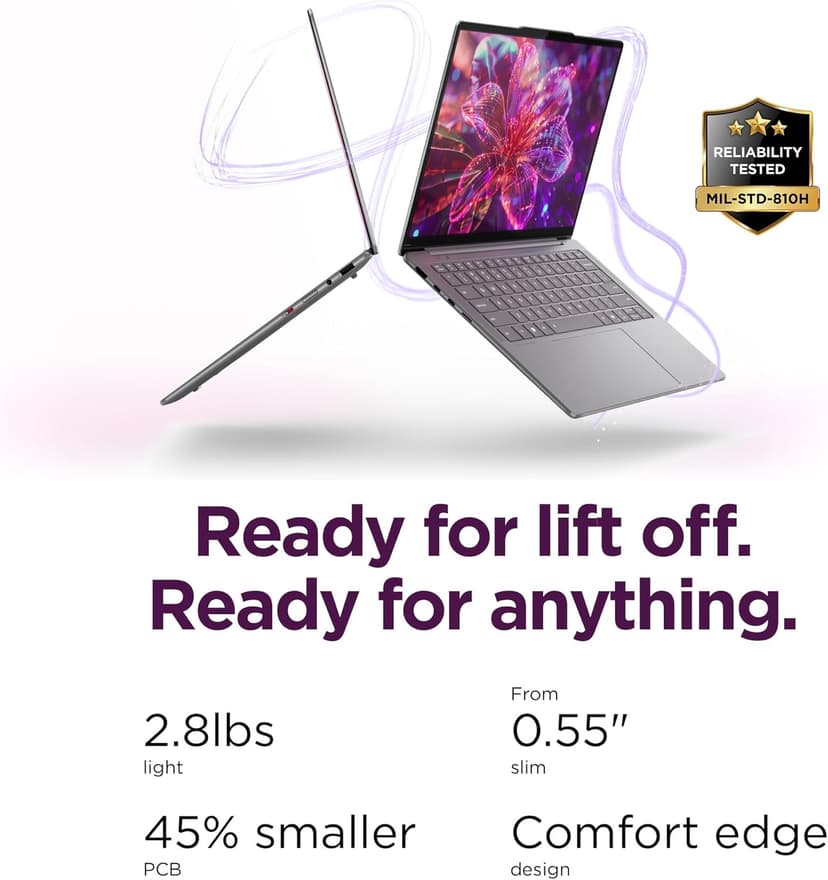 Lenovo Slim 7i Aura Edition - 2025 - Copilot+ PC - Core Ultra 7 Processor 256V - 14" WUXGA OLED Display - 16 GB Memory - 1 TB Storage - Luna Grey