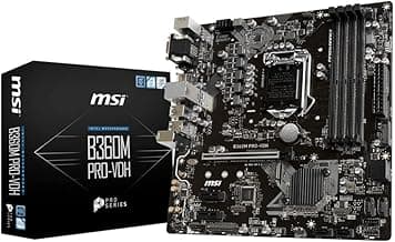 MSI B360M PRO-VDH Desktop Motherboard Intel Chipset Socket H4 LGA-1151