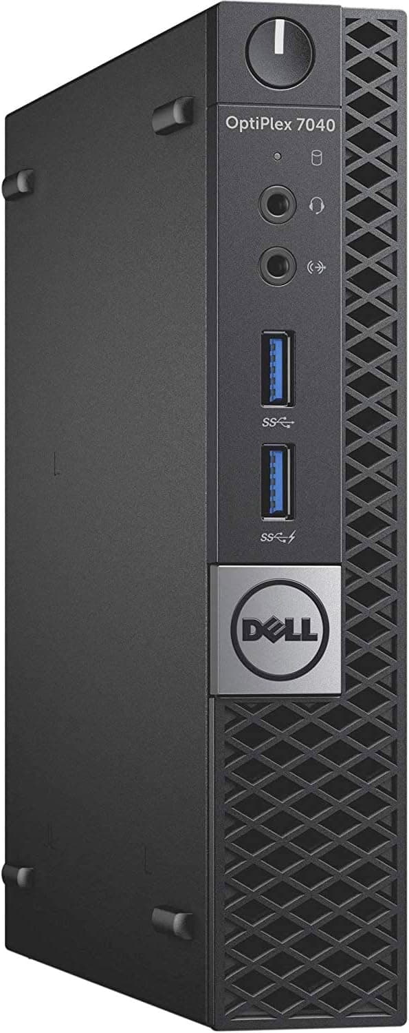 Dell Optiplex 7040 Micro Form Factor Desktop, Intel Quad Core i5 6500T 2.5Ghz, 16GB DDR4, 256GB NVMe SSD, Wi-Fi, HDMI, Windows 10 Pro (Renewed)