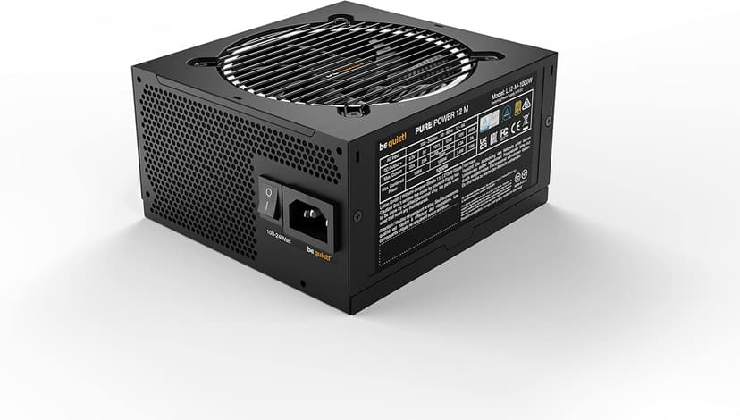 Pure Power 12 M 1000W | ATX 3.1 Compliant | 80 Plus® Gold | Modular Power Supply | for PCIe 5.0 GPUs and GPUs with 6+2 pin connectors | 12VHPWR Cable Included | Silent 120mm be quiet! Fan - BN506