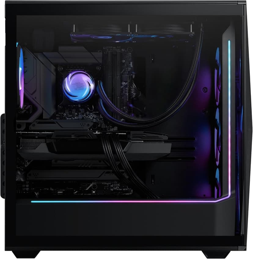 iBUYPOWER Slate MESH Gaming PC Desktop Computer (AMD Ryzen 7 9700X CPU, AMD Radeon RX 7800XT 16GB GPU, 32GB DDR5 Non-RGB 5200MHz RAM (16x2), 1TB NVMe SSD, WiFi Ready, Windows 11 Home) - SMA7R78XT02