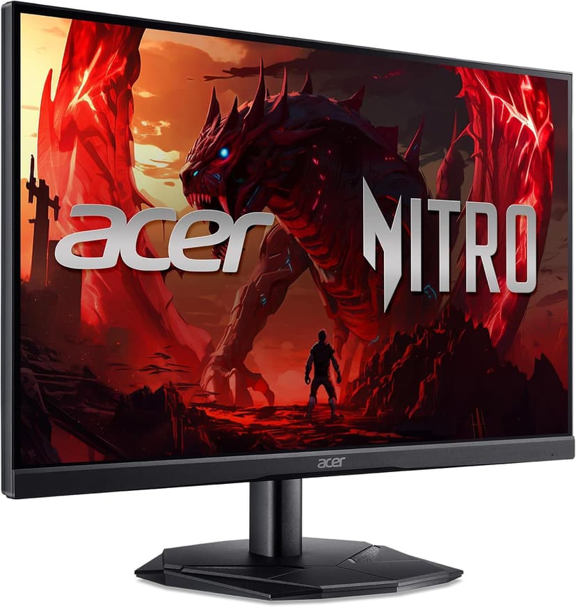 acer Nitro 24.5 Inch Full HD 1920 x 1080 Gaming Monitor | AMD FreeSync | 180Hz Refresh | 1ms (VRB) | 99% sRGB | HDR 10 Support | One Display Port 1.2 & Two HDMI 2.0 | KG251Q P3biip