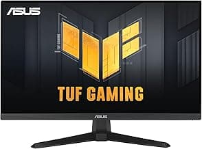 ASUS TUF Gaming 24” (23.8” viewable) 1080P Monitor (VG249QE5A) - Full HD, Overclock to 144Hz, IPS, Extreme Low Motion Blur Sync, 1ms, Speakers, Variable Overdrive, DisplayWidget Center, 3 yr Warranty