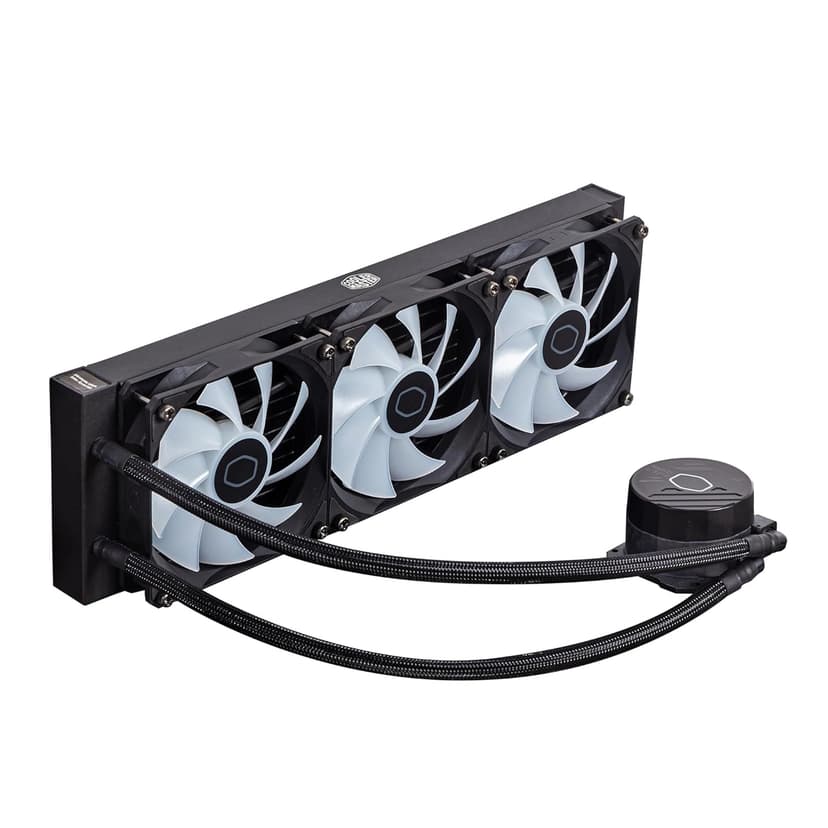 Cooler Master MasterLiquid 360L Core 360mm Close-Loop AIO Liquid Cooler, ARGB Sync, Gen S Coldplate Pump, 120mm PWM, CryoFuze 14W/mK, AMD Ryzen AM5/AM4, Intel LGA1700/1200 (MLW-D36M-A18PZ-R1) , Black