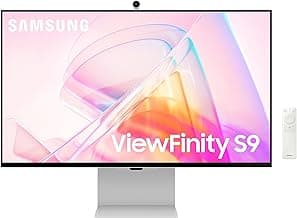 Samsung 27" ViewFinity S9 Series 5K Computer Monitor, Thunderbolt 4, DisplayPort, Matte Display, 4K Slimfit-Camera, Slim Metal Design, AirPlay, Smart-TV Apps, Gaming Hub, LS27C900PANXZA