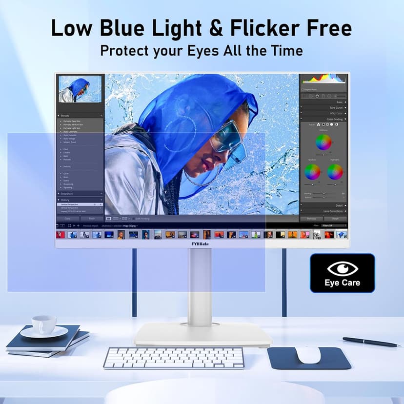 27 inch 4K Gaming Monitor, UHD 3840x2160 Fast IPS Panel Computer PC Monitor, 120Hz, 100% sRGB, FreeSync & G-Sync, HDR 400 Support, HDMI 2.1 & DP 1.4, VESA Mountable-White