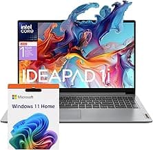 Lenovo Essential Laptop | Ideapad 1i | 20GB RAM | 15.6" FHD Display | 1TB PCIe+128GB eMMc Storage | 1 Yr Office 365 + Lenovo ADP | Intel Dual-Cores Processor | HDMI | Wi-Fi 6 | Win 11 Home | Gray