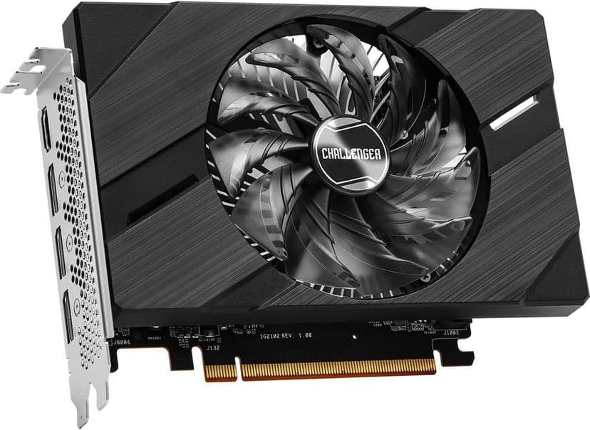 ASRock Intel ARC A380 Challenger ITX 6GB OC GDDR6 96-bit DisplayPort HDMI 0dB Silent Cooling 2250 MHz 7680 x 4320 PCI Express4.0 Graphics Card 500W