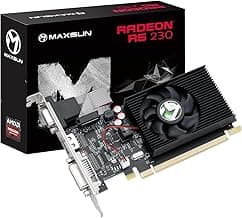 maxsun AMD R5 230 Computer Graphics Card, 2G GDDR3, HDMI VGA DVI Video Card ITX SFF Low Profile Ready GPU